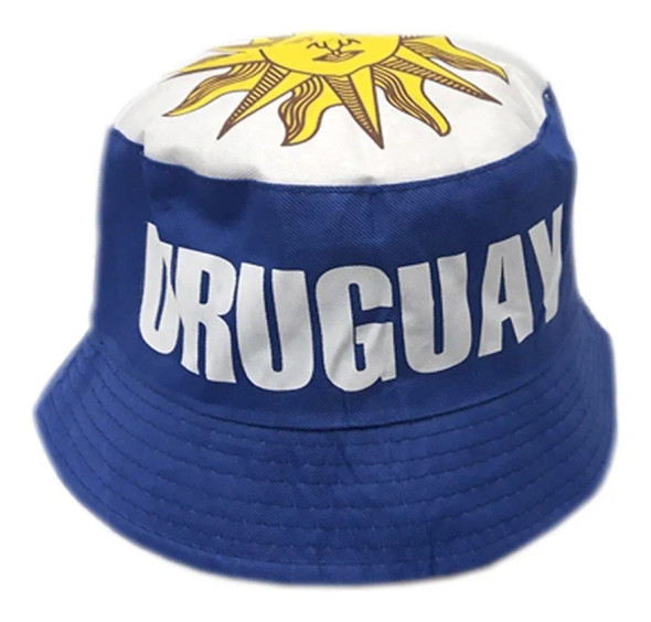 Official Piluso Bob Hat Uruguay Gabardine Bucket Hat Sun Hat Uruguay Design, 55 cm / 21.6 " diam