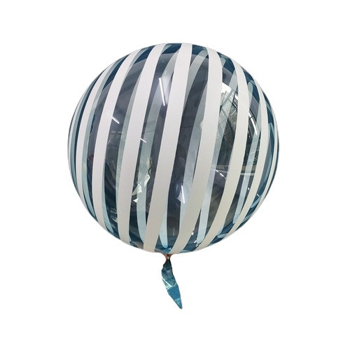 Burbuja Especial Globo Gigante 5-Piece Bubble Balloons Big Clear Balloons Lightblue & White, 46 cm / 18.1" diam (5 units)