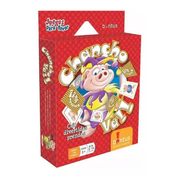 Chancho Va Juego De Cartas Clásico Cards Board Game for Kids & Family by Bontus (Spanish)