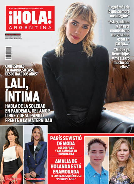 Revista ¡Hola! Semanal Marzo 2 Weekly Magazine La Nación Collections March 2022 Edition Magazine About Actuality, Style & Decoration by La Nación - Print (Spanish)