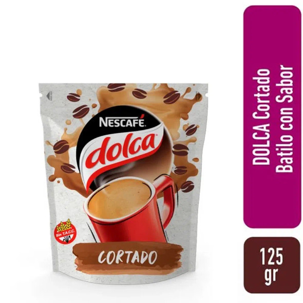 Nescafé Dolca Traditional Cortado Coffee Powder, 125 g / 4.41 oz pouch