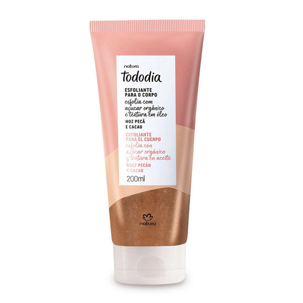 Natura Tododia Pecan Nut and Cocoa Body Scrub, 200 ml / 6.76 fl. oz 