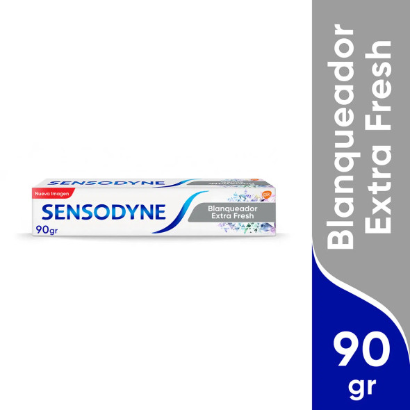 Sensodyne Blanqueador Anti Sarro Teeth Whitening Sensitive Toothpaste, Sensitive Teeth Treatment & Cavity Prevention - Anti Tartar, 90 g / 3.2 oz