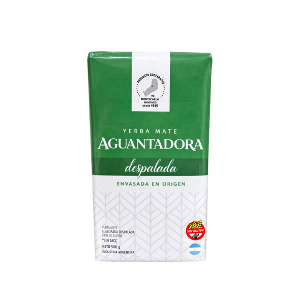 Aguantadora Yerba Mate Despalada Unsmoked Low Powder Yerba Mate, 500 g / 1.1 lb