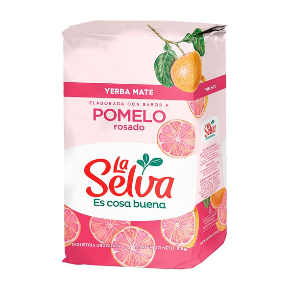 La Selva Pomelo Yerba Mate Pink Grapefruit, 500 g / 1.1 lb 