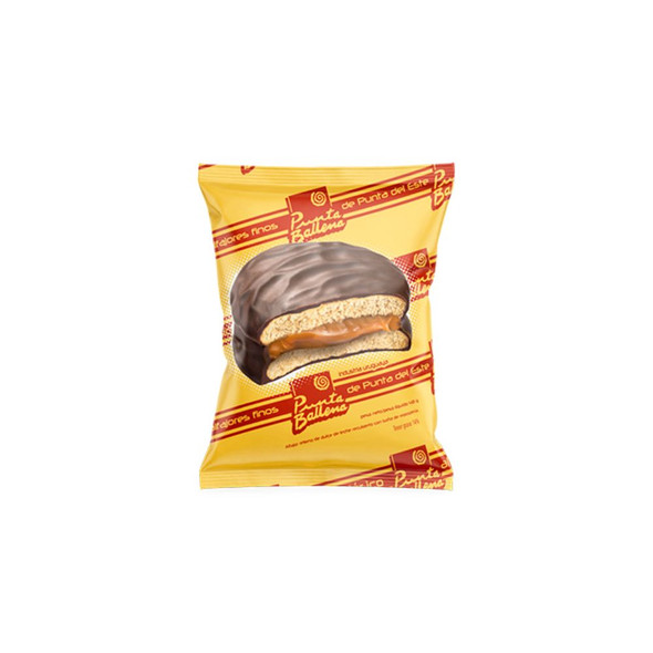 Punta Ballena Clásicos Alfajores Chocolate Milk Chocolate Alfajor with Dulce De Leche Interior, 50 g / 1.76 oz ea (box of 12 alfajores)