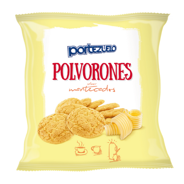Portezuelo Mantecados Shortbread Cookies Polvorones from Uruguay, 300 g / 10.5 oz