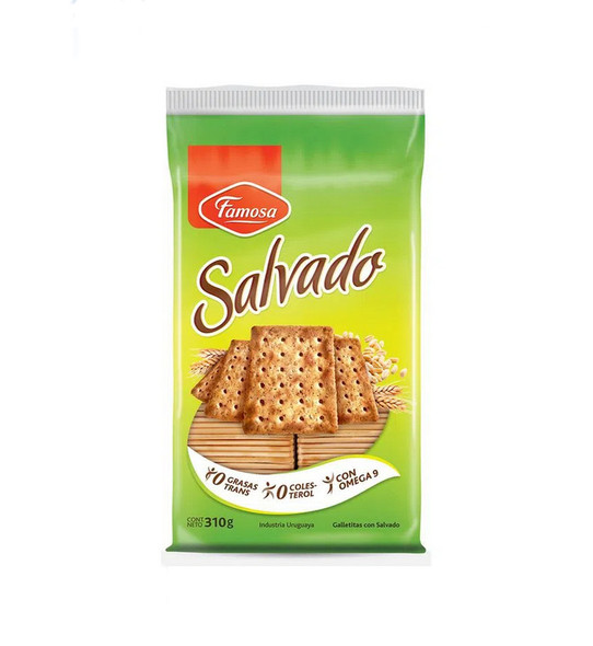 Famosa Galletas de Salvado Natural Bran Cookies, 310 g/10.93 oz