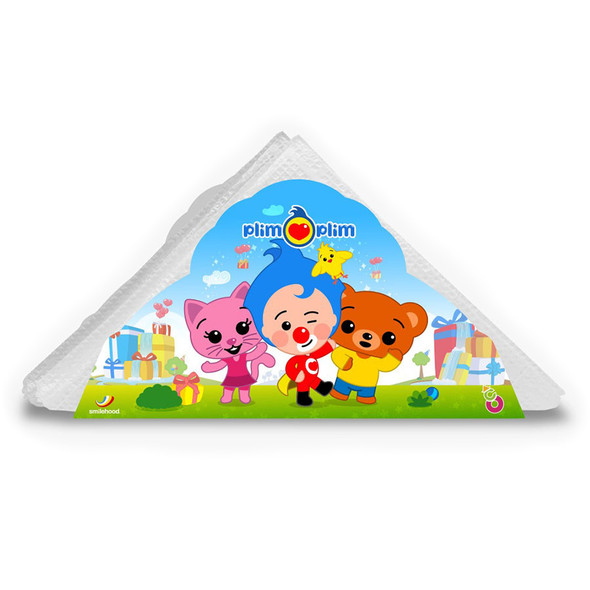 Plim Plim Servilletero Cardboard Napkin Holder for Parties with 15 Napkins Included