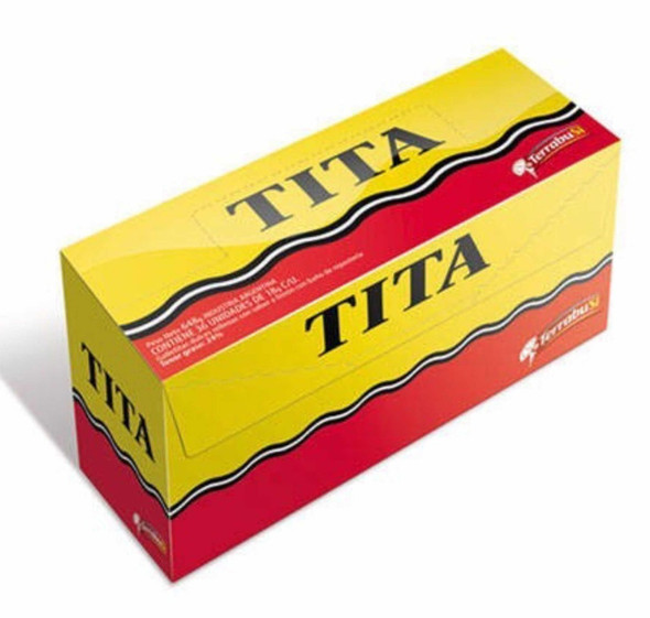 Tita Chocolate Coated Cookie With Lemon Cream Filling, 36 cookies x 18 g / 0.63 oz family box