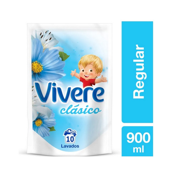 Vívere Suavizante Clásico Fabric Softener for Clothes, 900 ml / 30.4 fl oz pouch