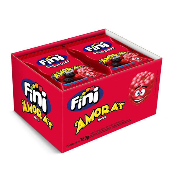 Fini Amoras Berries Candies Gummies, 15 g / 0.54 oz ea (box of 12)