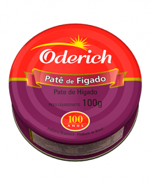 Oderich Paté de Hígado Liver Pate From Uruguay, 100 g / 3.5 oz (pack of 3)