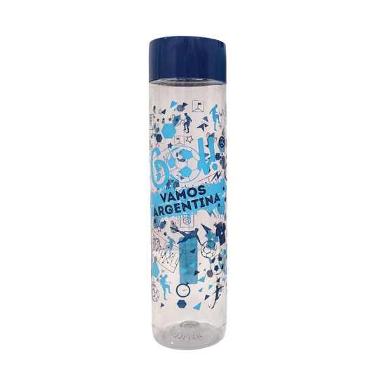 Botella Reutilizable con Serigrafía Diseño Mundial ¡Vamos Argentina! Reusable Bottle with Silkscreen  "¡Vamos Argentina!" Design, 500 ml /  16.9 fl oz cap