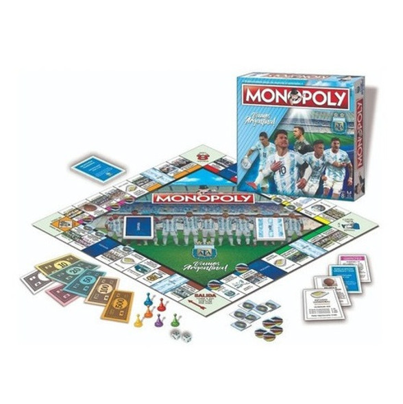 Monopoly Selección Argentina AFA Family Strategy Board Game by Toyco (Spanish)