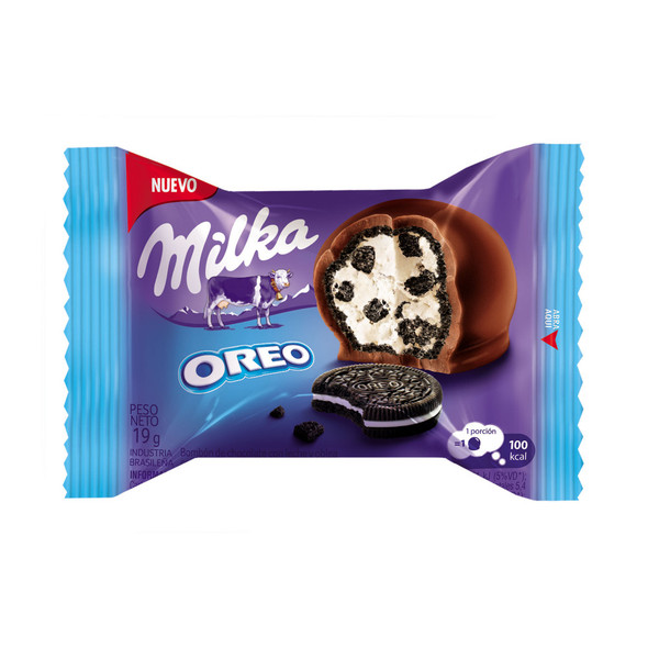 Milka Bombón Oreo Milk Chocolate & Oreo Cookies Bites Delicious Snacks from Uruguay, 247 g / 8.71 oz (box of 13 units)