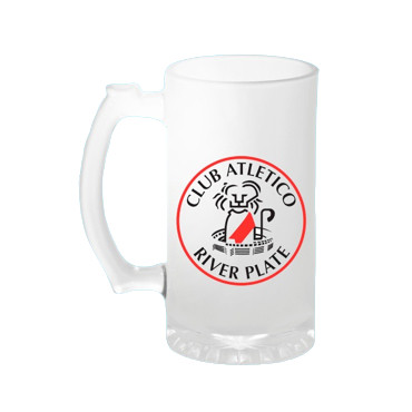 Chopera Vaso de Vidrio Club Atletico River Plate Estadio Measure Cocktail Glass Cup Perfect For Preparing Fernet, 473 ml / 15.9 fl oz cap