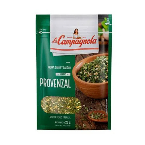 La Campagnola Hierbas Provenzal Provencal Dehydrated Parsley & Garlic, 23 g / 8.81 oz  zipper pouch (pack of 3)