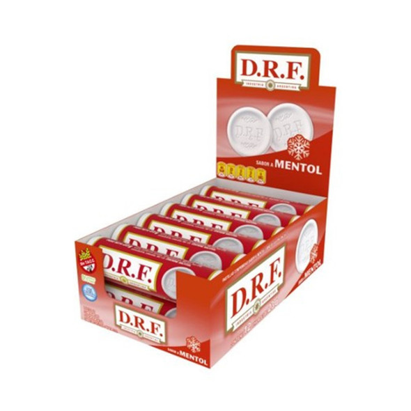 DRF Pastillas Candy Pills Menthol Flavor, 23 g / 0.8 oz (box of 12)