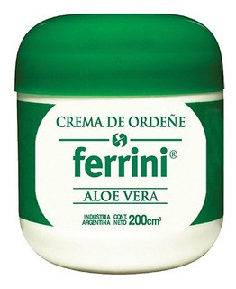 Ferrini Crema de Ordeñe Aloe Vera Aloe Vera Milking Cream Specially Formulated for All Skin Types, 195 g / 6.87 oz
