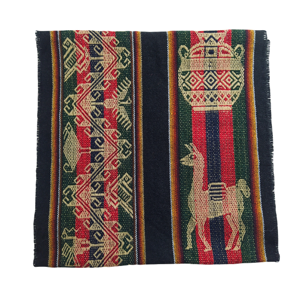 Caminito de Mesa Aguayo Black Mantel Rectangular Table Runner Deco, 115 cm x 30 cm