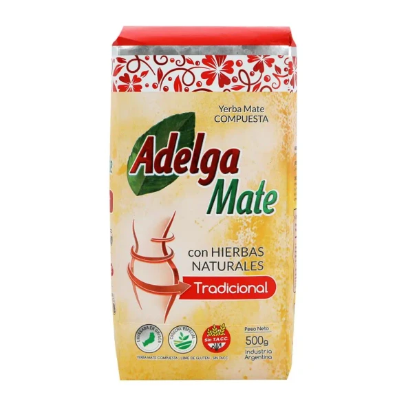 Adelgamate Yerba Mate Blend with Natural Herbs Traditional, 500 g / 1.1 lb