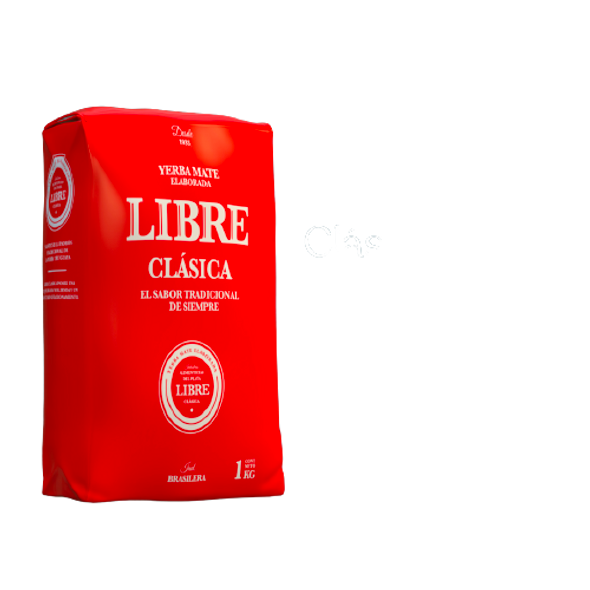 Libre Yerba Mate Clásica Classic Uruguayan Yerba Mate, 1 kg / 35.27 oz