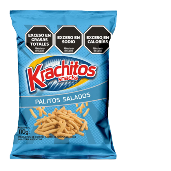 Krachitos Salty Snacks Sticks Palitos Salados,  110 g / 3.88 oz