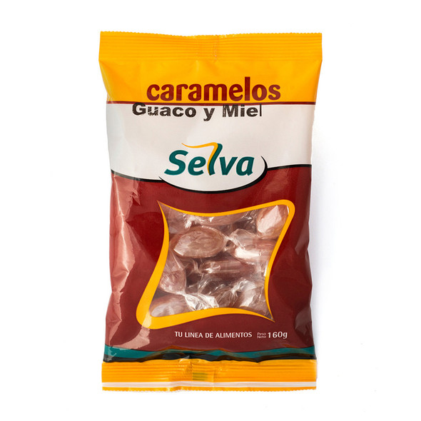 La Selva Honey & Guaco Candies to Relieve Cough & Throat Pains Caramelos de Miel & Guaco, 160 g / 5.64 oz ea