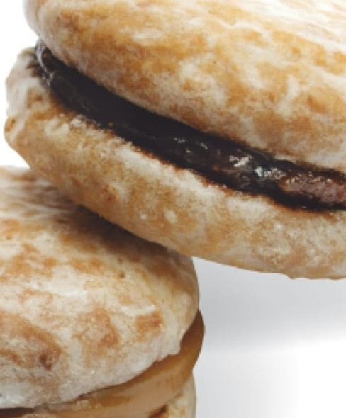 Estancia El Rosario Sprinkled Sugar Alfajores with Fruit Jelly & Dulce de Leche Filling Alfajores Cordobeses Surtidos, 38 g / 1.34 oz ea (box of 6 alfajores)