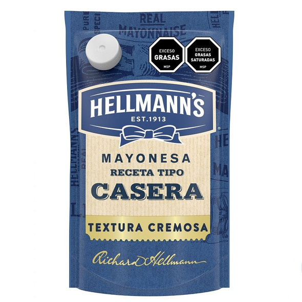 Hellmann's Dressing Mayonnaise Recipe Homemade Type Creamy Texture Aderezo Mayonesa Receta Tipo Casera Textura Cremosa from Uruguay, 445 g / 15.69 oz