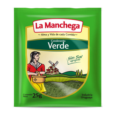 La Manchega Green Seasoning Without Salt Condimento Verde Sin Sal, 25 g / 0.88 oz (pack of 3)