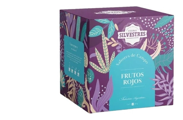 Hierbas Silvestres Hibiscus Blend Tea with Fruits for Infusion in Bags Té Frutos Rojos (box of 15 tea bags)