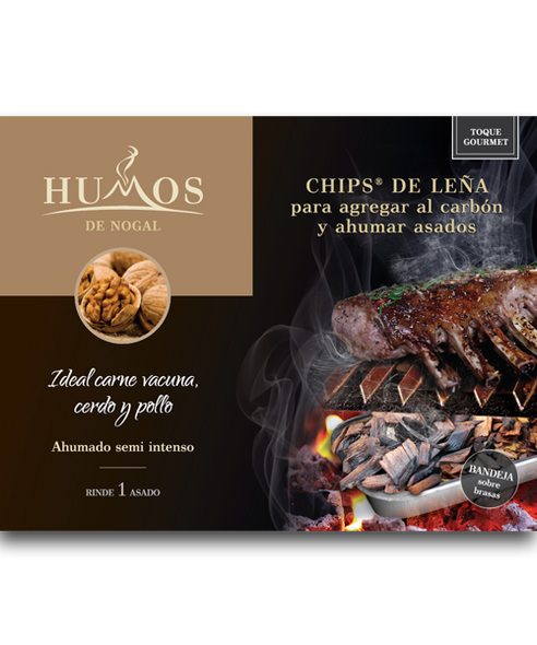 Humos De Nogal Wood Chips To Smoke Barbecue, 140 g / 5 oz