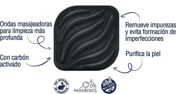 Adermicina Facial Cleansing Bar Soap with Activated Charcoal Jabón Limpieza Facial, 65 g / 2.29 oz (2 count)