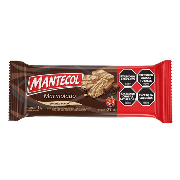 Mantecol Marmolado Semi-Soft Peanut Butter Nougat, 111 g / 3.91 oz bar