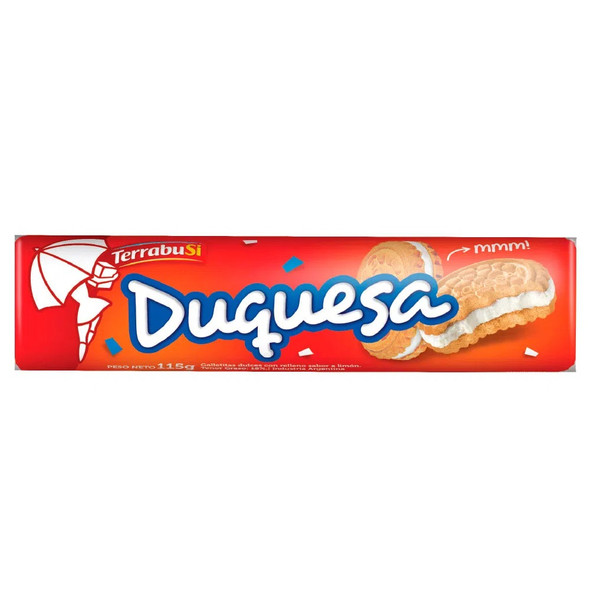 Duquesa Galletitas Vanilla Cookies with Lemon Filling, 115 g / 4.05 oz (pack of 3)