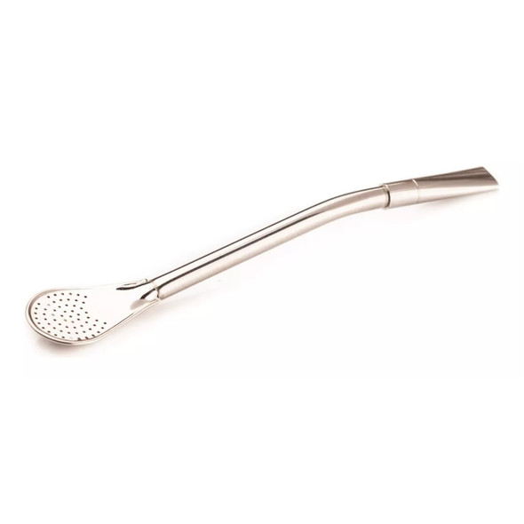 Matesur Bombilla Semi Straight Curved Stainless Steel Straw Type Pico Rey