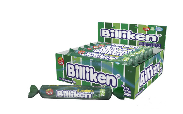 Billiken Gomitas Eucaliptus Eucalyptus Candies Gummies, 420 g / 14.81 oz (box of 12)