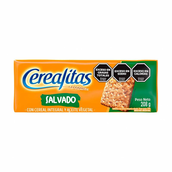 Cerealitas Whole Grain Bran Biscuits with Vegetable Oil Nutritious and Delicious Snack Salvado, 208 g / 7.33 oz ea (pack of 3)