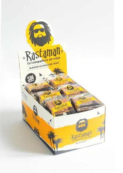 Rastaman Sweet Milk Bar - Rich Dulce de Leche Bloque de Dulce de Leche, 20 g / 0.70 oz (box of 36)
