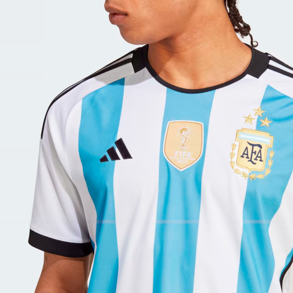Adidas Argentina Home Jersey - Official 2022 3-Star Shirt for Soccer Fans (Various Sizes Available)