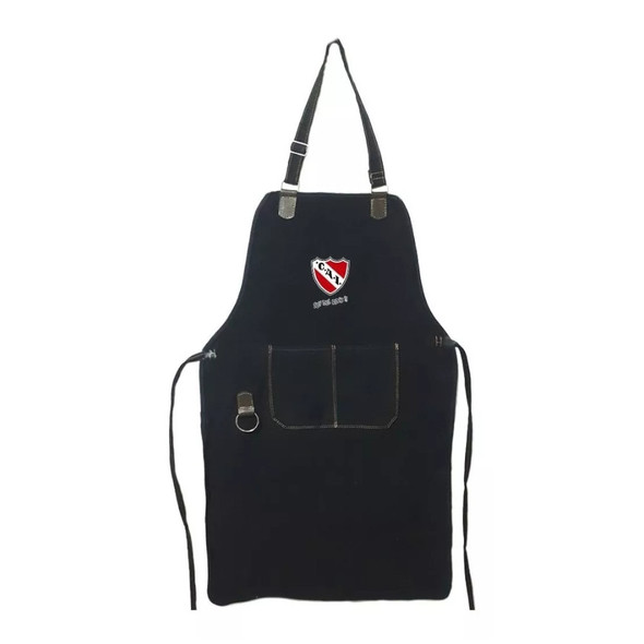 Grillmaster Kitchen Apron - Independiente Design with Pocket, Perfect for BBQ Enthusiasts Delantal de Cocina Asado Parrillero Escudo de Independiente C.A.I