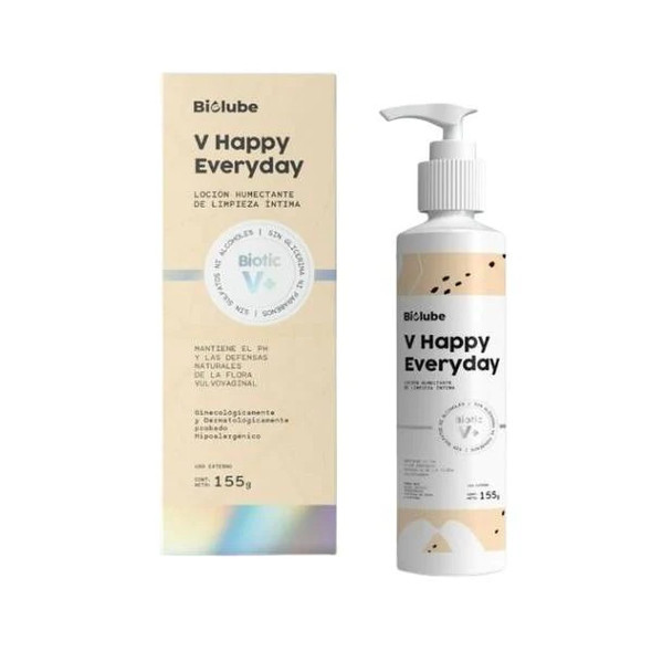 Biolube V Happy Everyday Intimate Cleaning Lotion, 155 g / 5.46 oz 