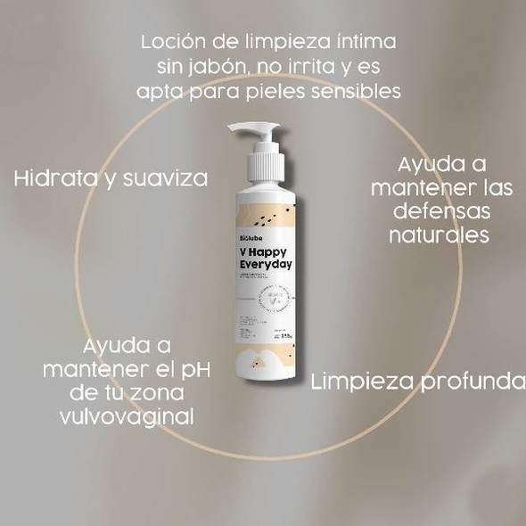 Biolube V Happy Everyday Intimate Cleaning Lotion, 155 g / 5.46 oz Biolube V Happy Everyday Intimate Cleaning Lotion, 155 g / 5.46 oz