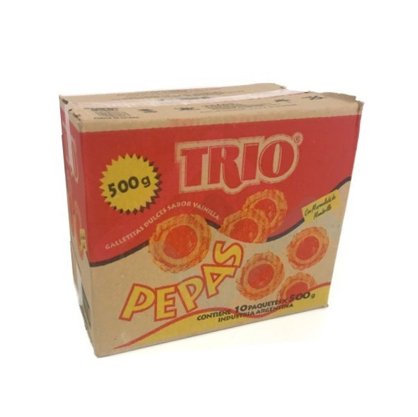 Membrillo Trio Quince Jelly "Pepas" Sweet Snack Wholesale Bulk Box, 500 g / 17.6 oz ea (10 count per box)