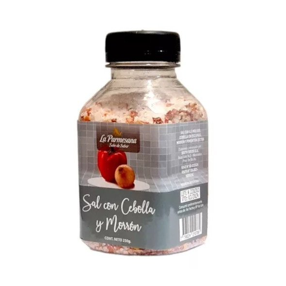 La Parmesana Onion & Bell Pepper Salt - Seasoning Blend Sal con Cebolla & Morrón, 250 g / 8.81 oz