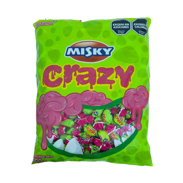 Misky Crazy Tutti Frutti Chewy Candies Caramelos Masticables Halloween, 800 g / 28.22 oz