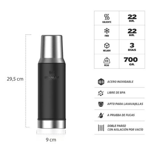 Stanley 800 ml Mate System Thermos - Perfect Brew Original - Stainless Steel by Kyma