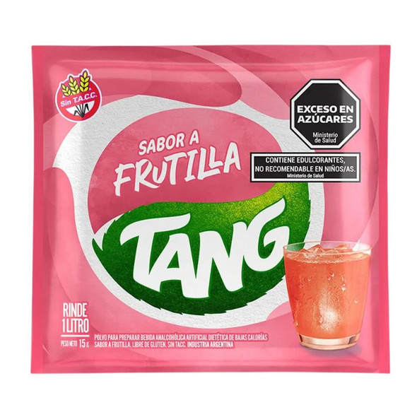 Jugo Tang Frutilla Powdered Strawberry Juice, 15 g /  0.52 oz (box of 20)